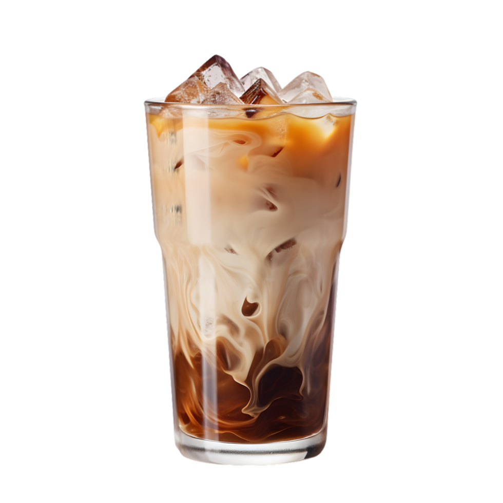 AI generated Cup of Vietnamese Iced Coffee on transparent background PNG image