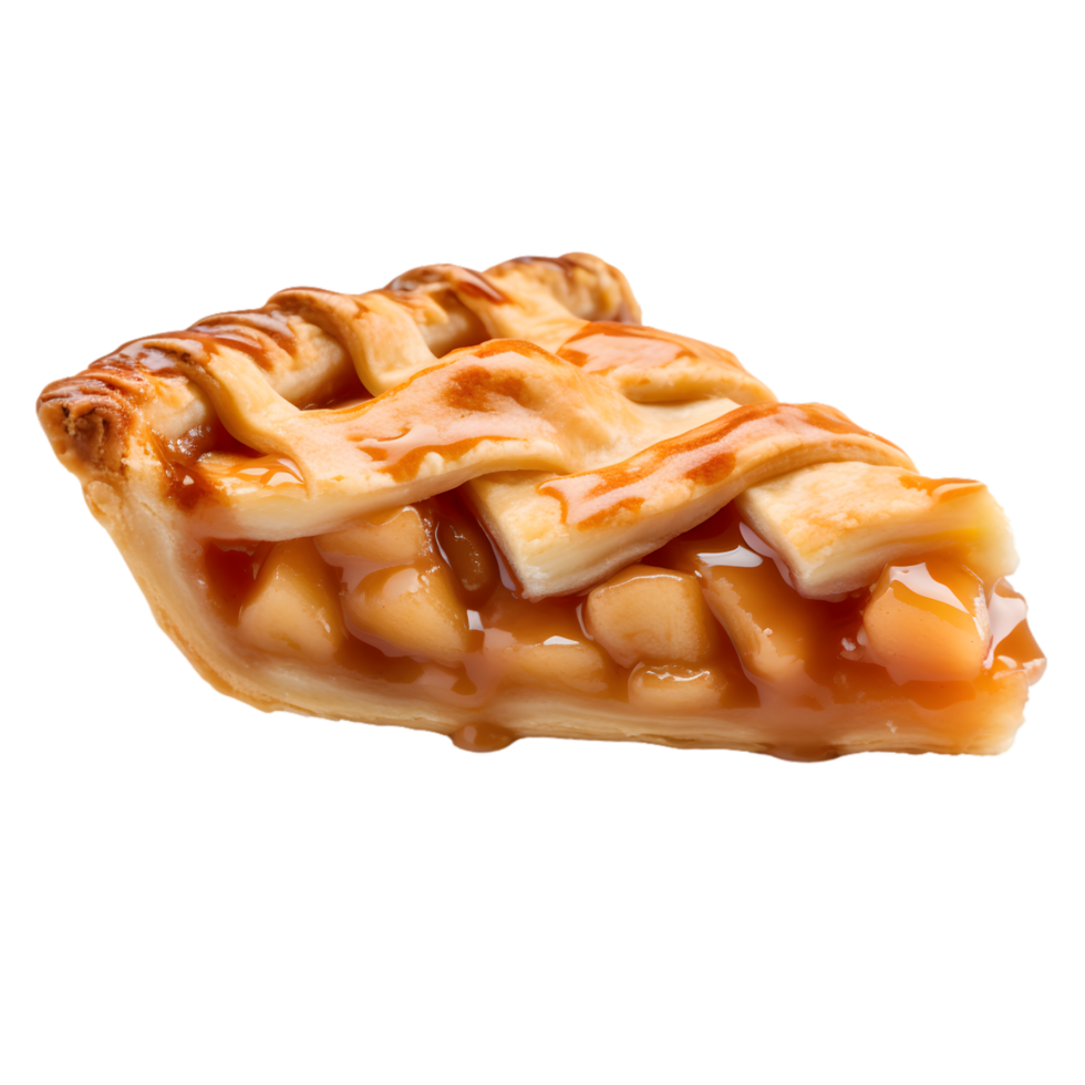 AI generated Apple Pie Slice on transparent background PNG image