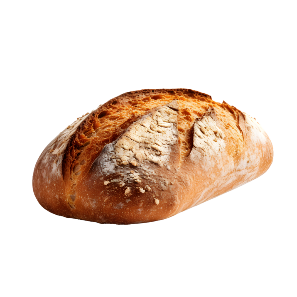 AI generated Artisan Bread Loaf on transparent background PNG image