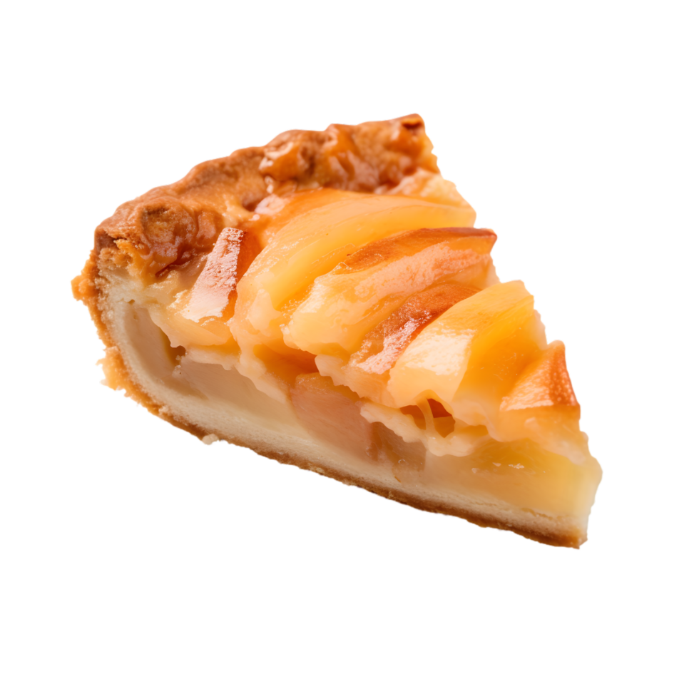 AI generated Apple Pie Slice on transparent background PNG image