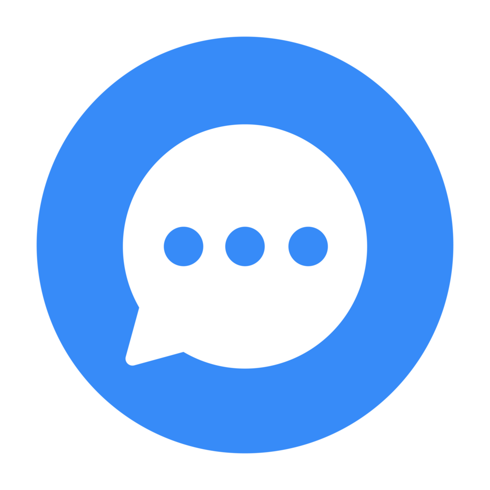 Blue Message Icon png