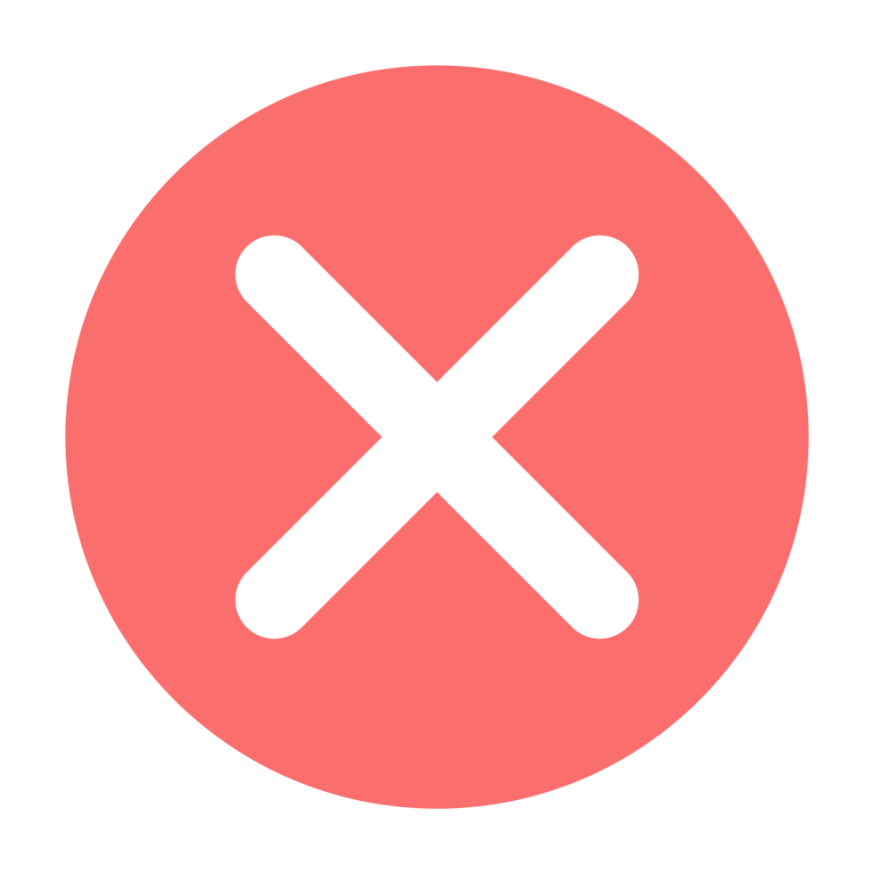 Red X Icon png