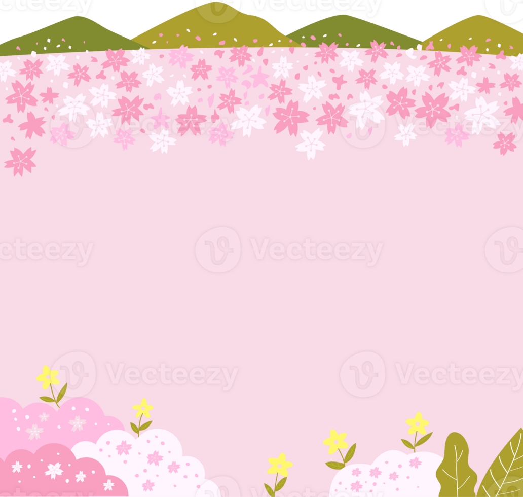 pink background of spring png