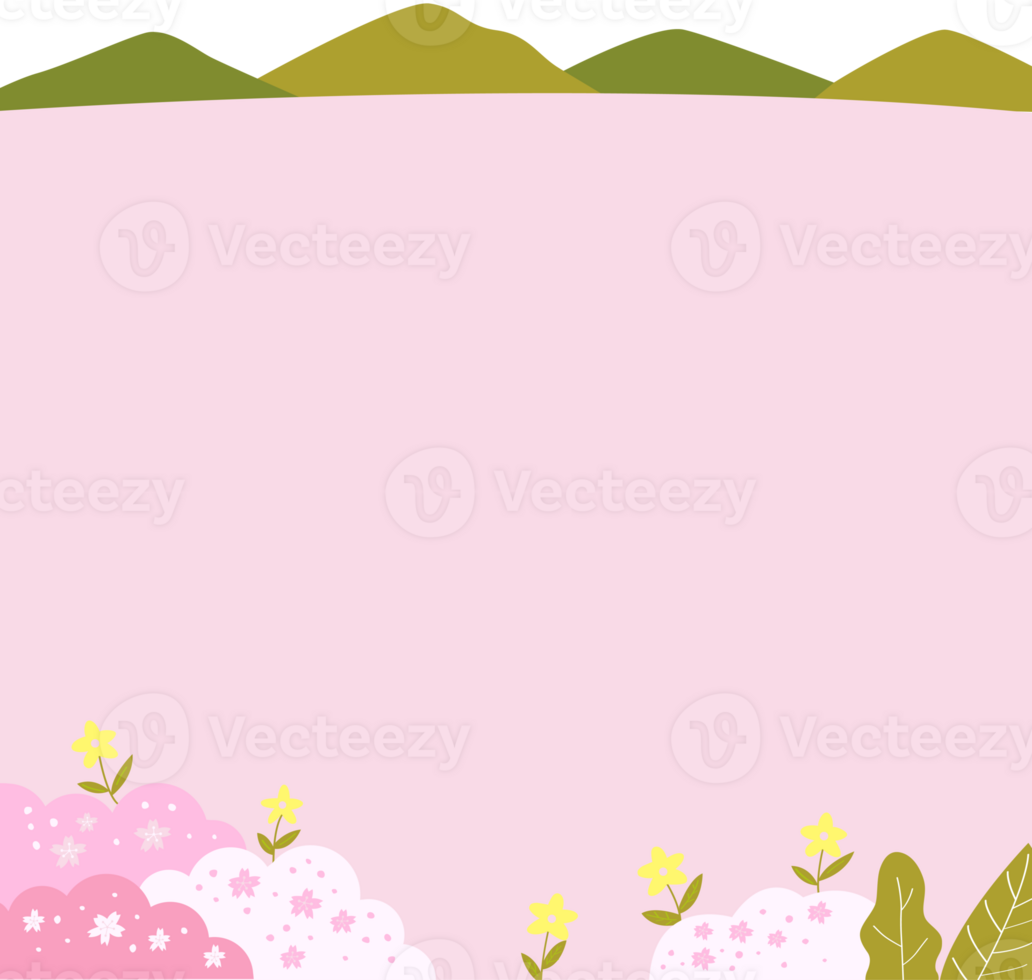 pink background of spring png