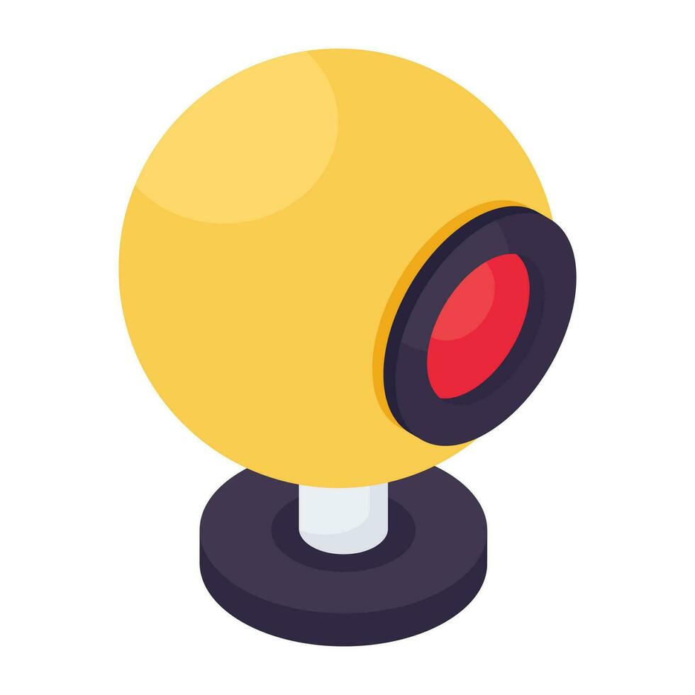 A modern technology icon of webcam vector