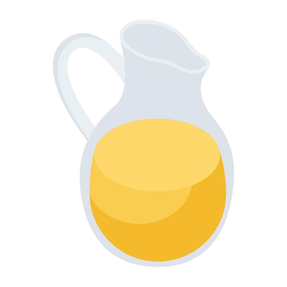 Modern design icon of juice jug vector