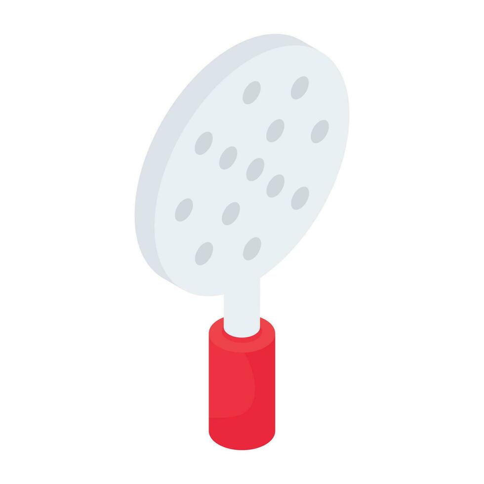 An icon design of slotted spoon vector