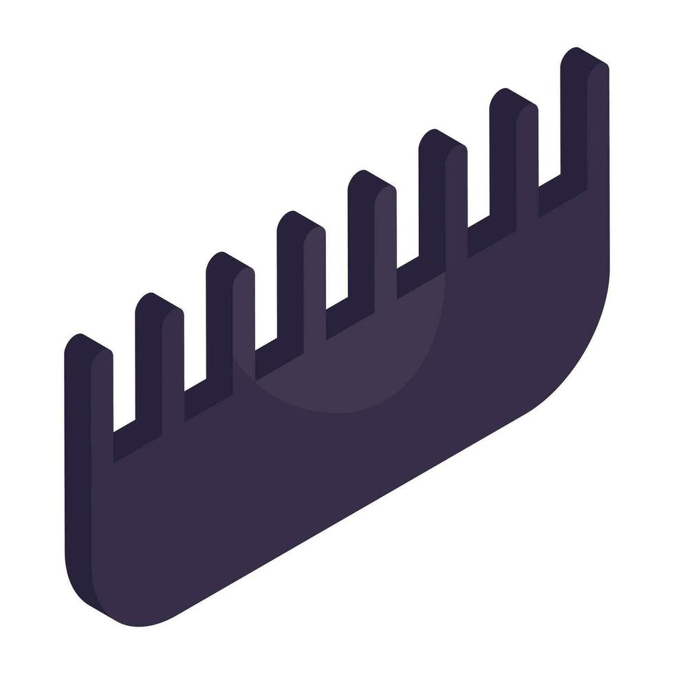 Premium download icon of comb vector