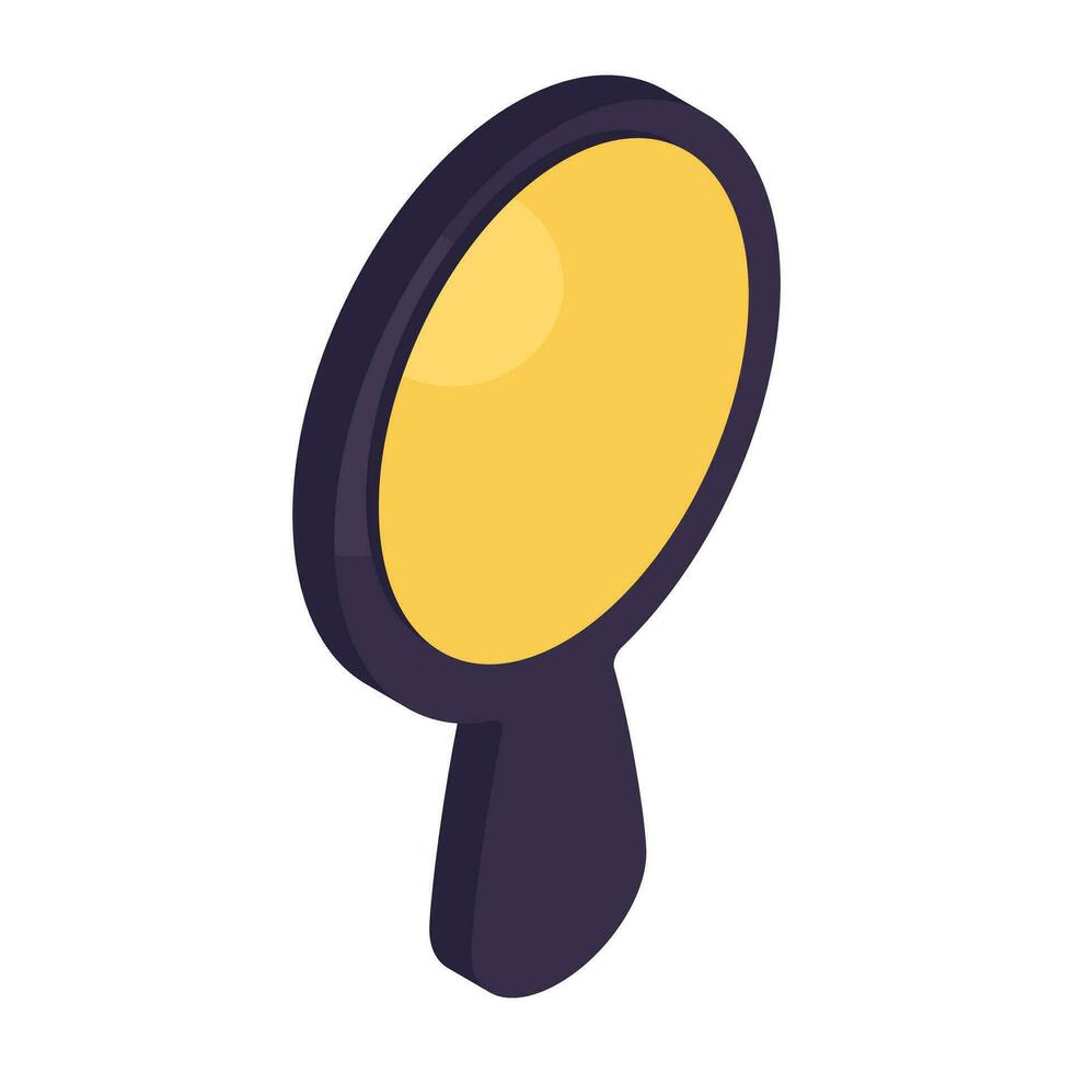 Modern design icon of pedestal mirror vector