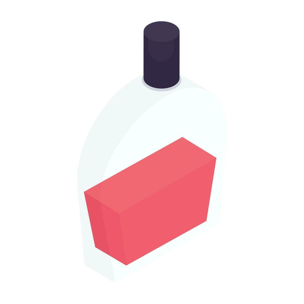 un único diseño icono de perfume vector