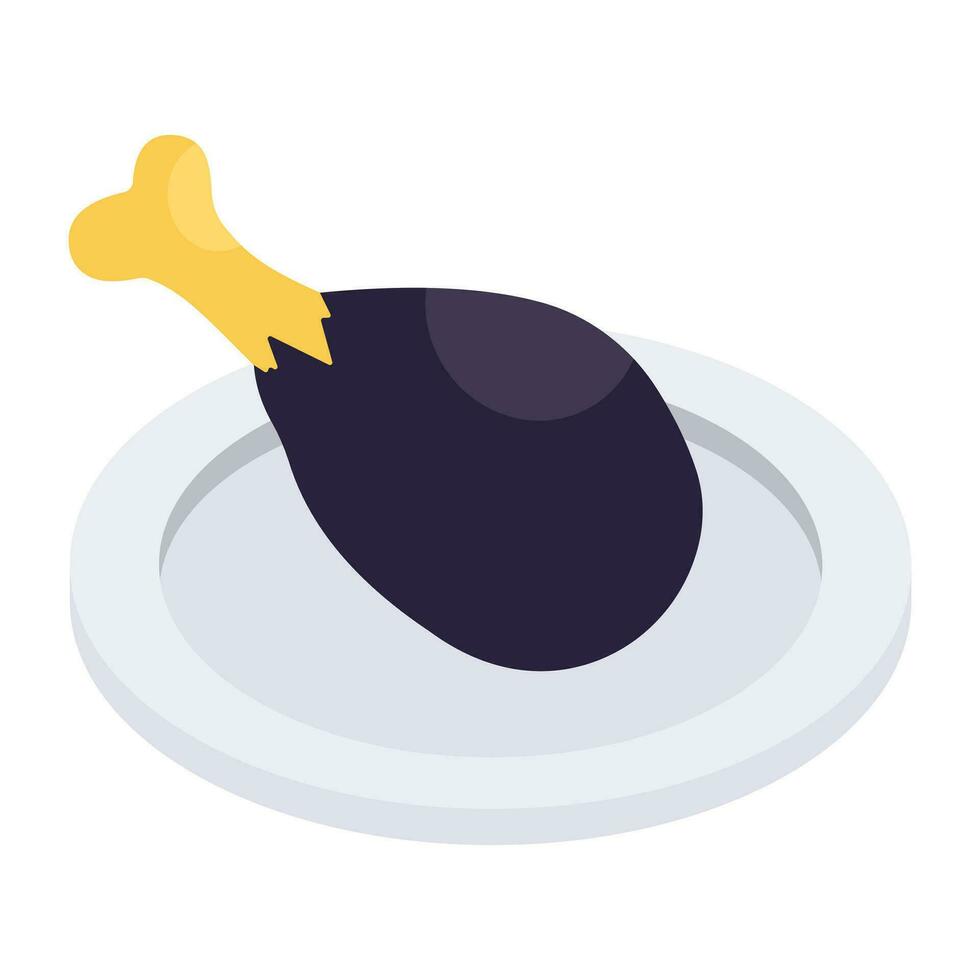 A perfect design icon of drumstick vector