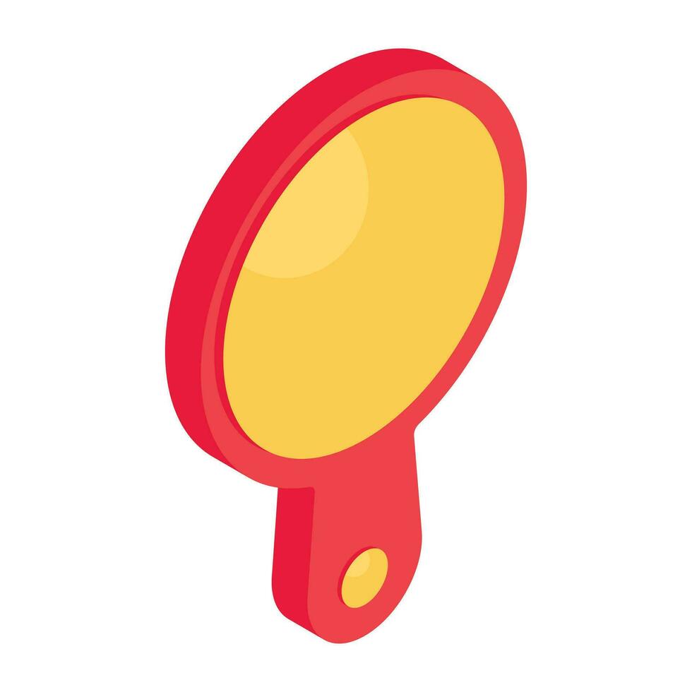 Modern design icon of hand mirror vector