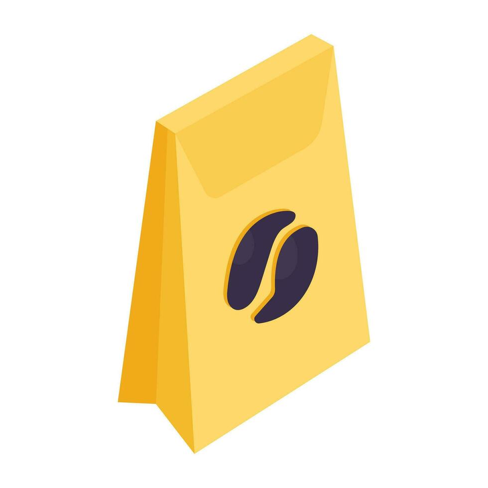 A mouth watering icon of takeaway food parcel vector
