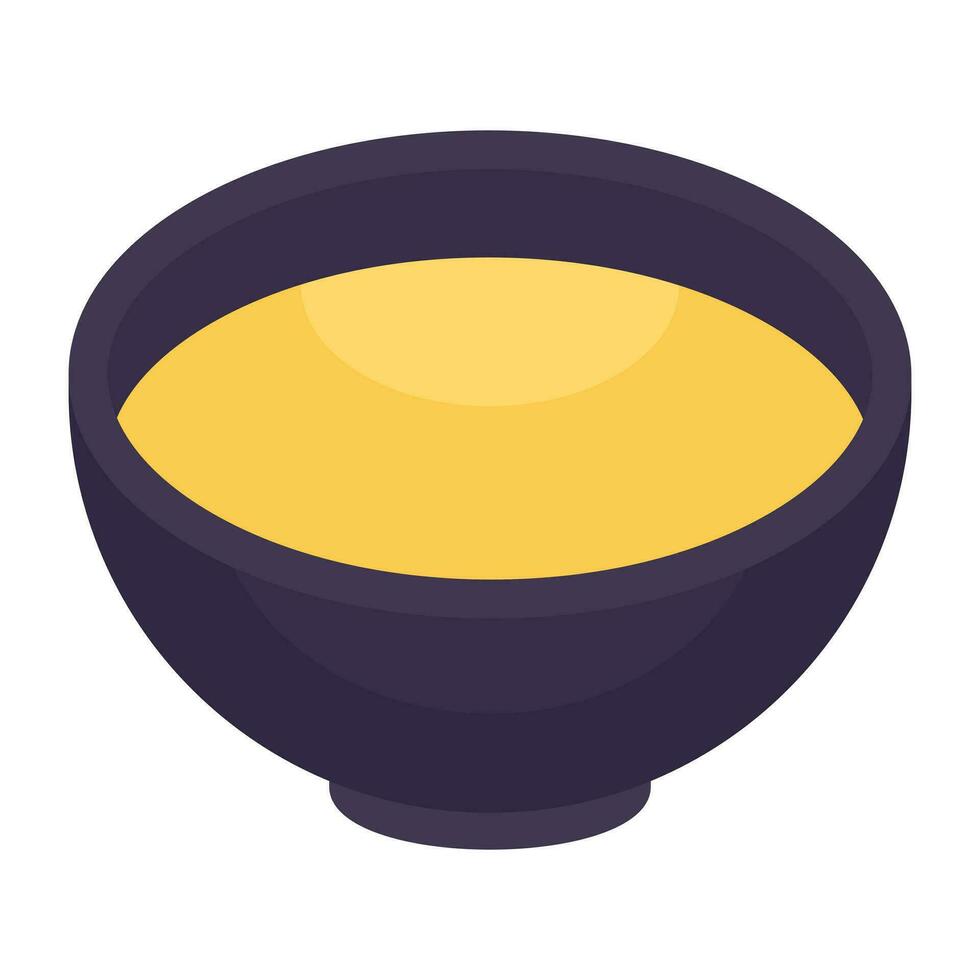 Soup bowl icon in trendy design vector