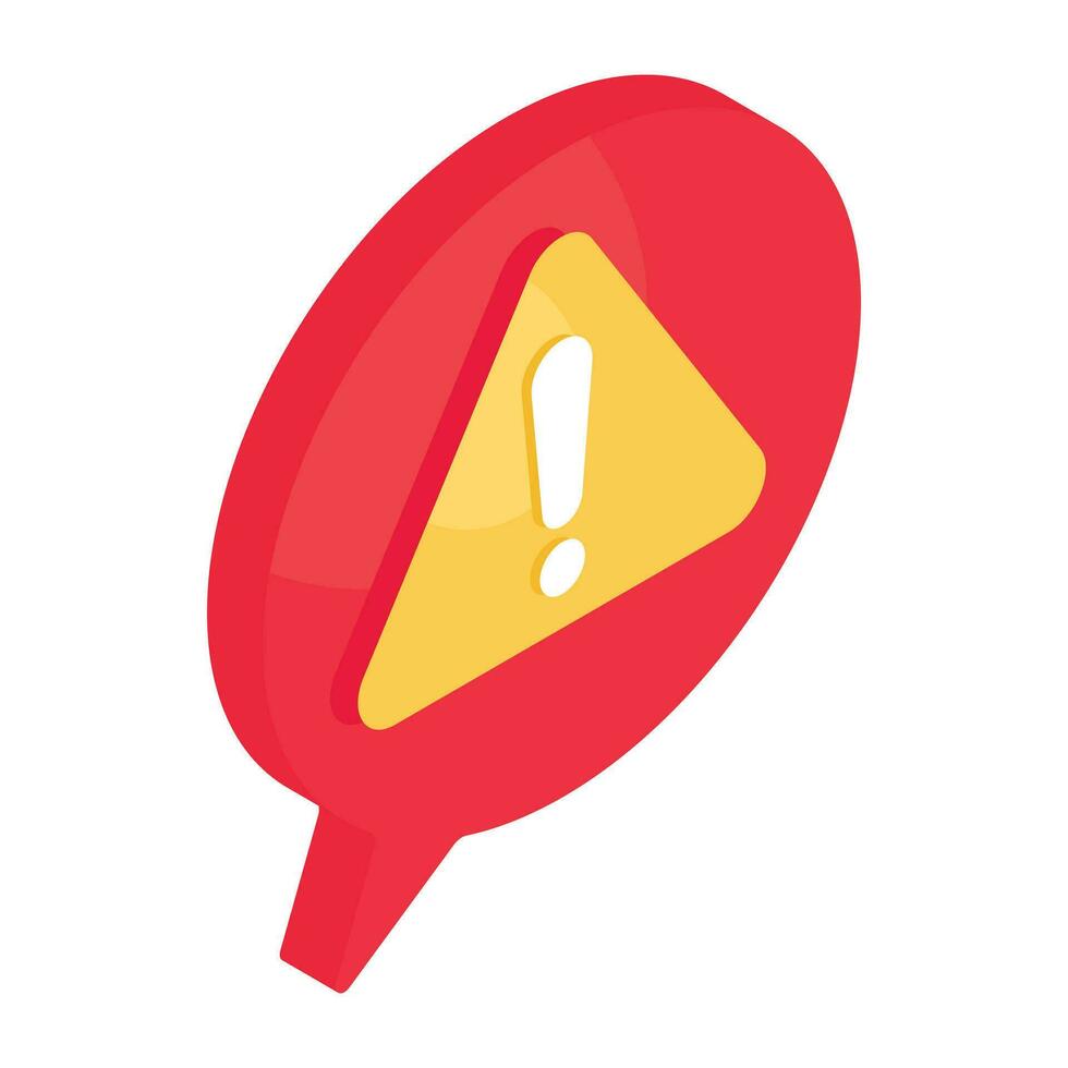 An icon design of chat error vector