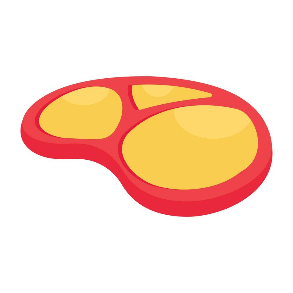 Creative design icon of steak vector