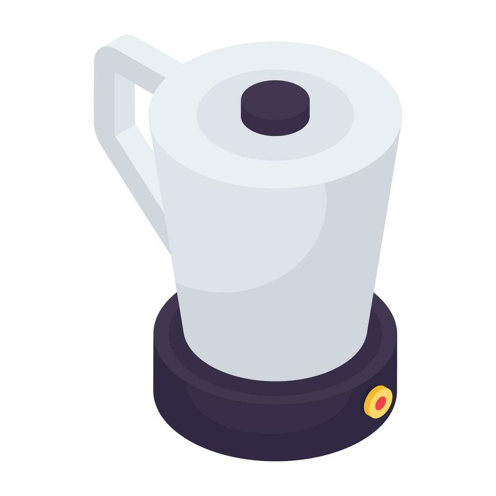 Conceptual isometric design icon of juicer vector