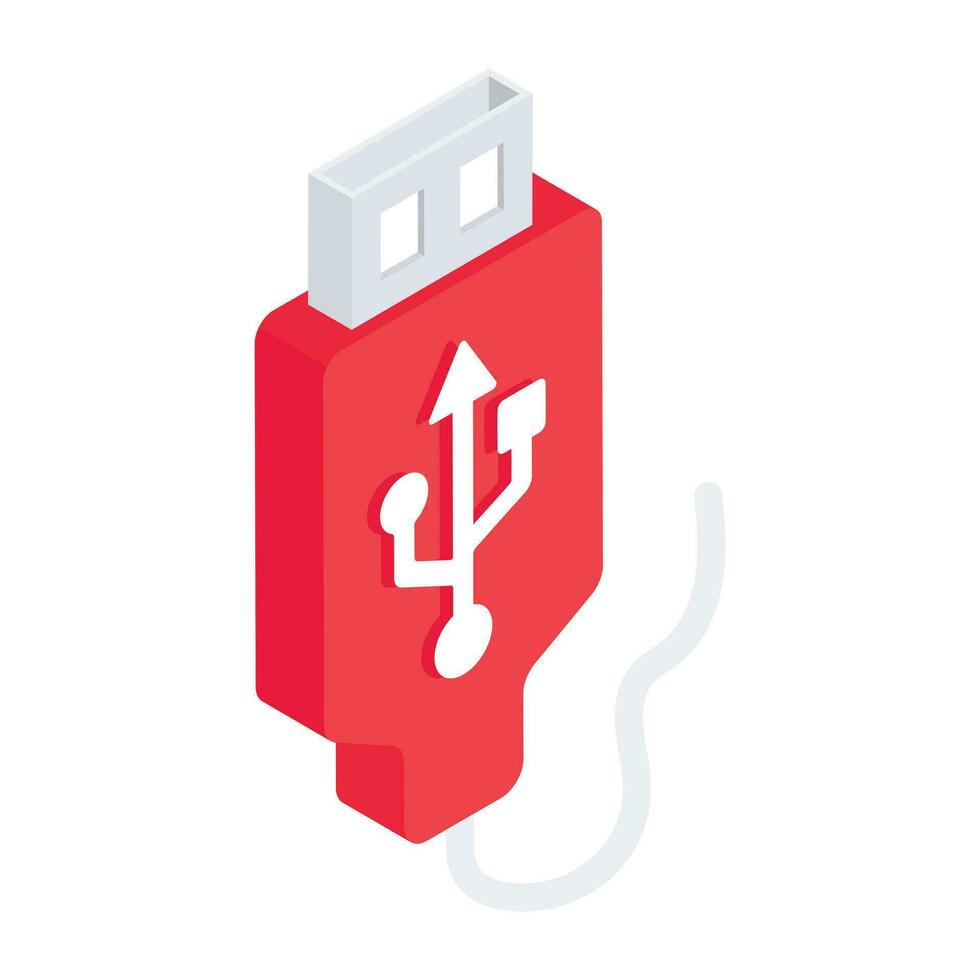 Premium download icon of usb vector