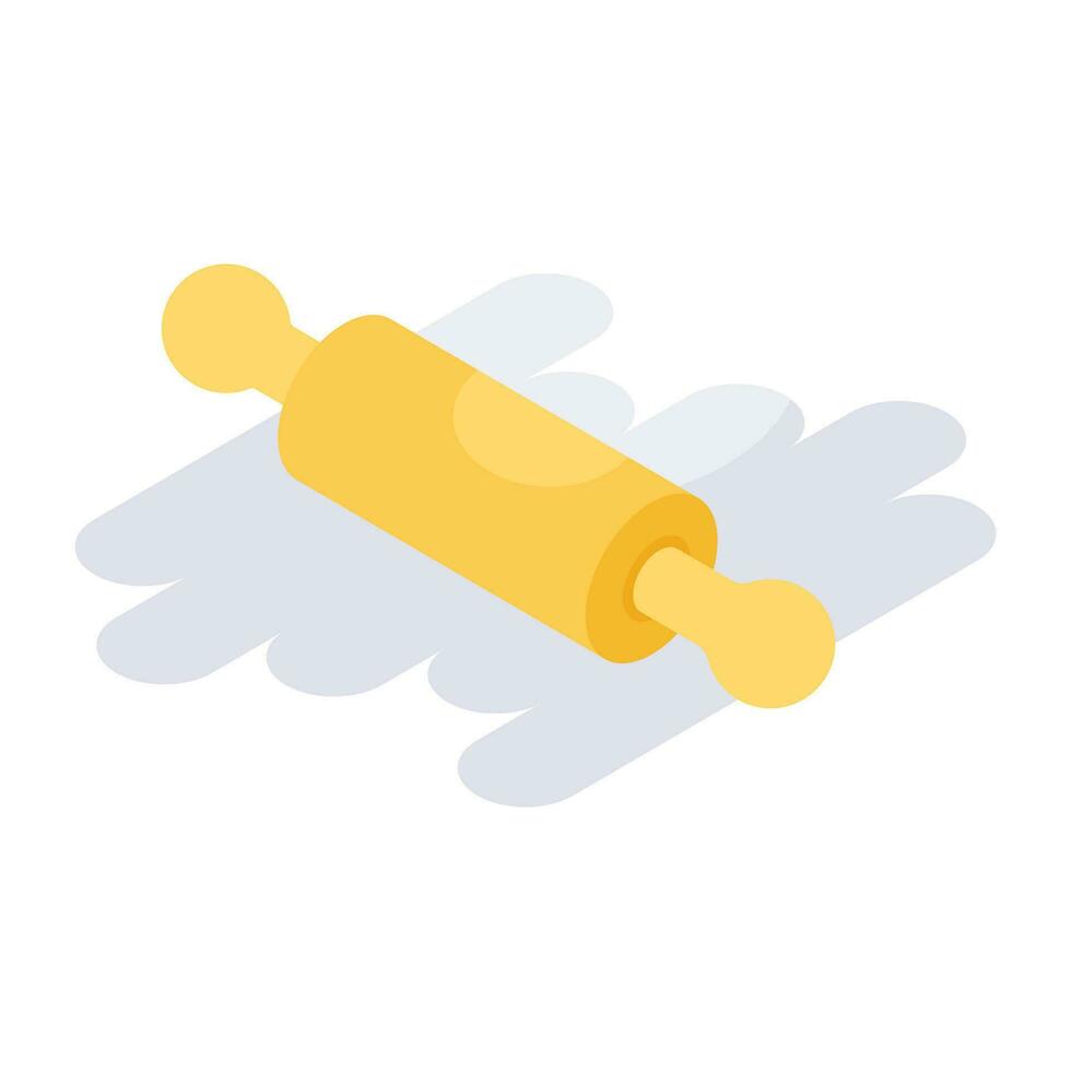 A unique design icon of dough roller vector