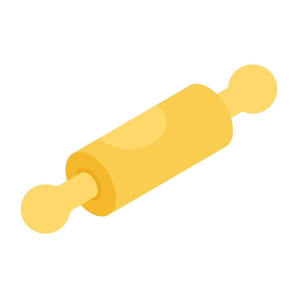 A unique design icon of dough roller vector