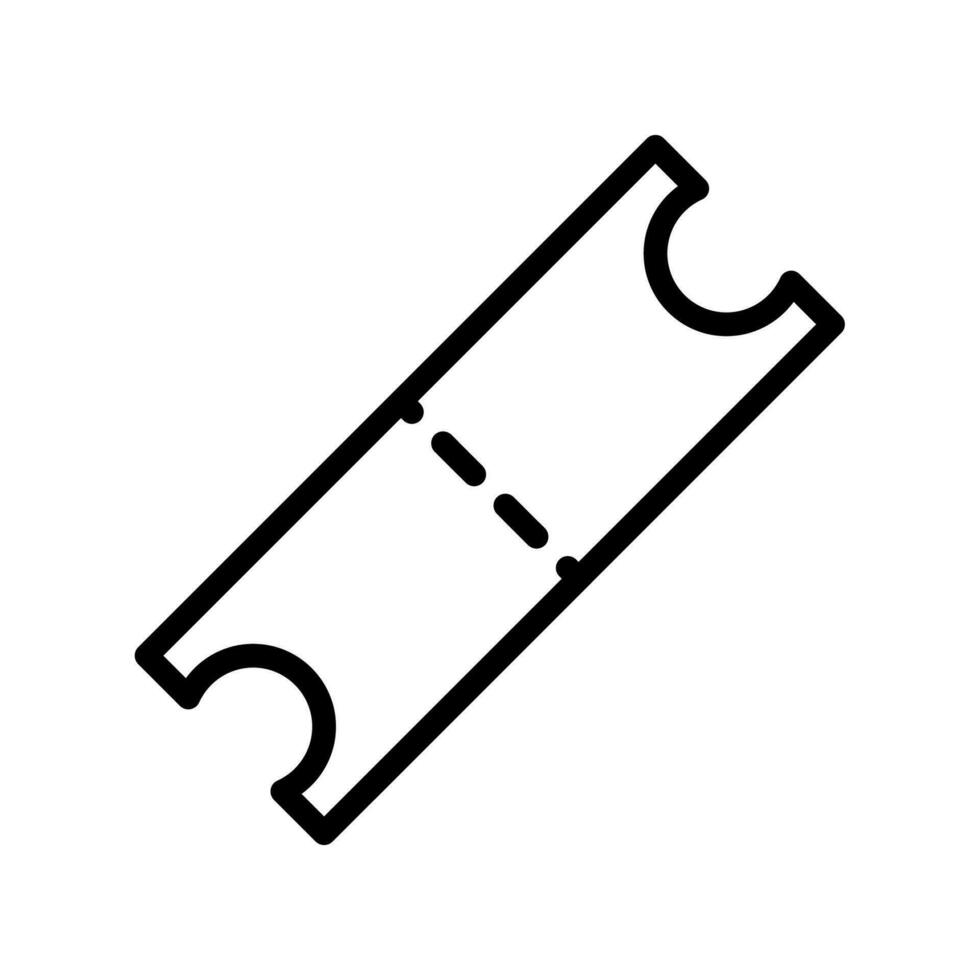 Ticket icon vector or logo illustration style