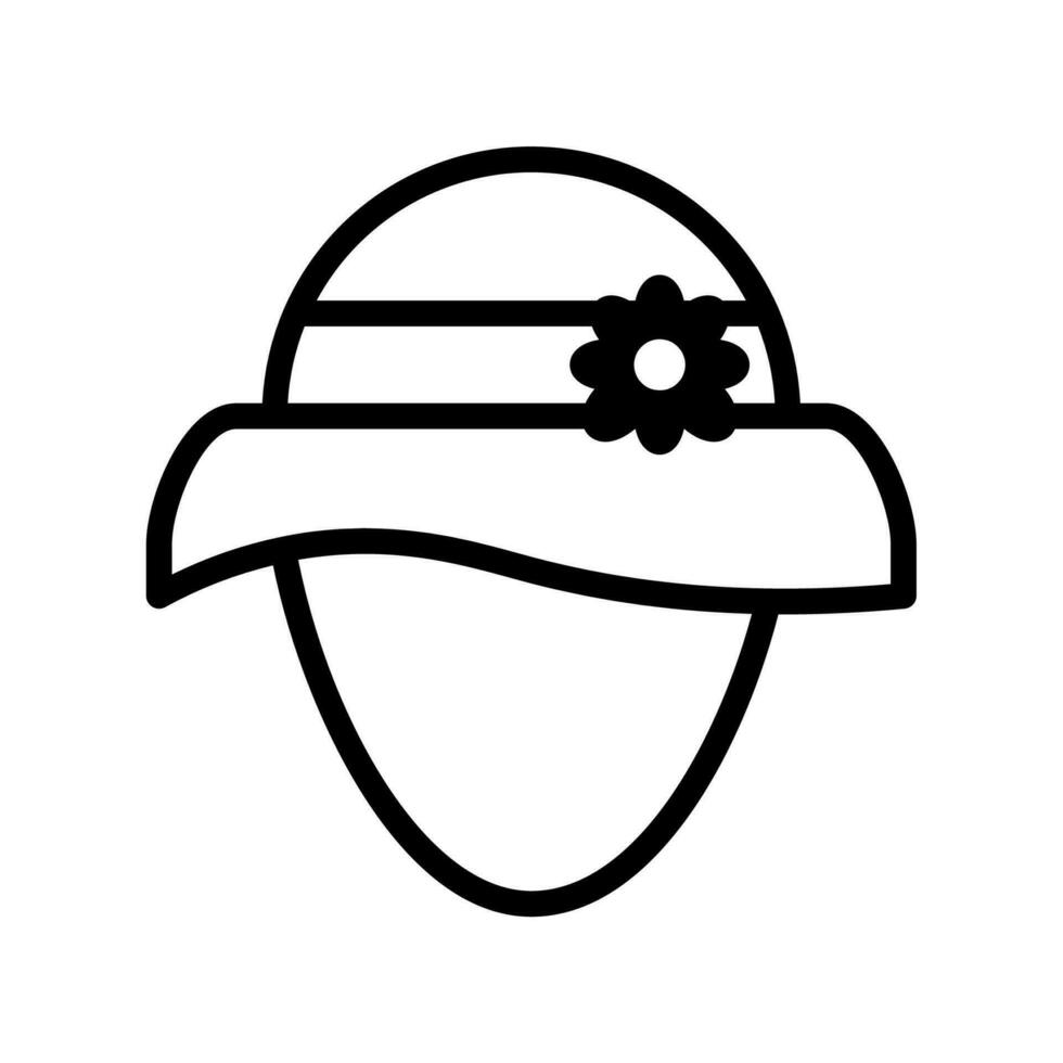 Cap summer icon vector or logo illustration style