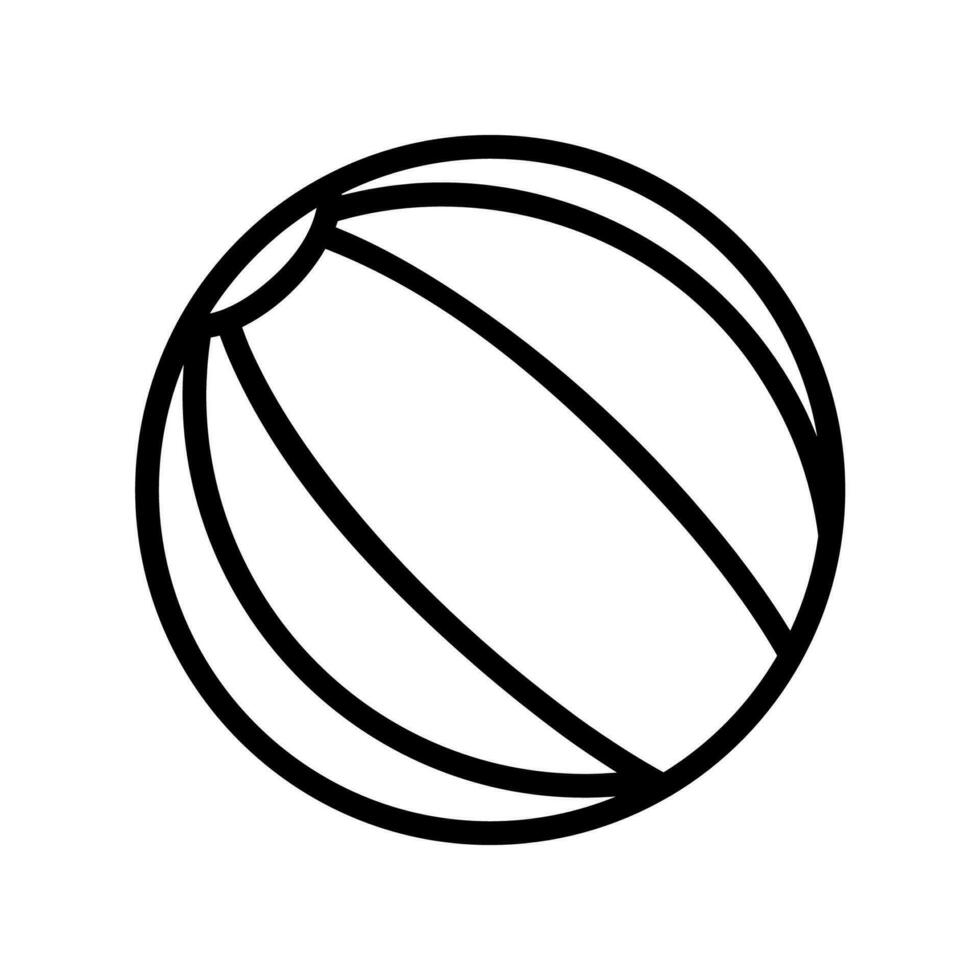 pelota volly icono vector o logo ilustración estilo