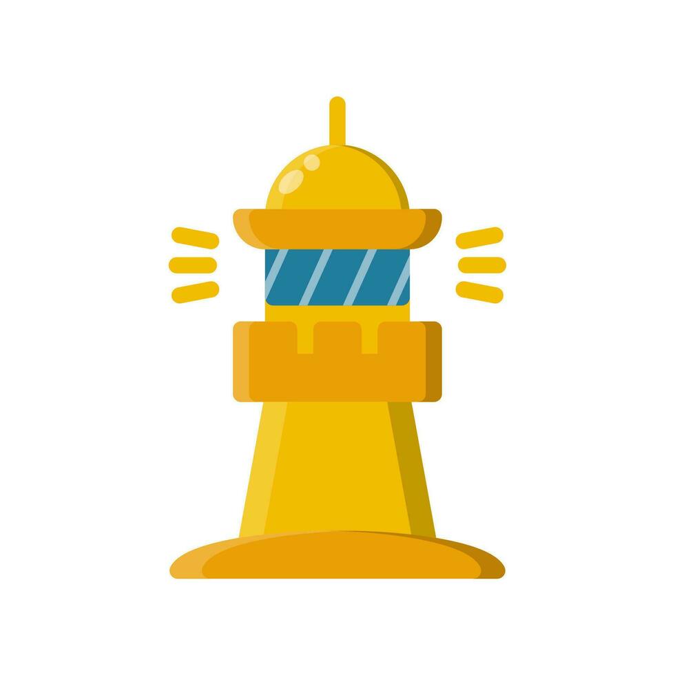 Lighthouse icon vector or logo illustration style