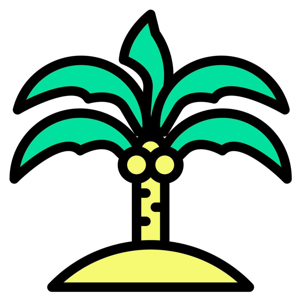 Palm icon vector or logo illustration style