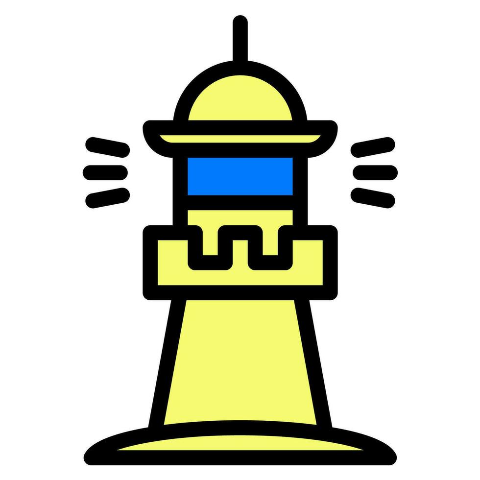 Lighthouse icon vector or logo illustration style