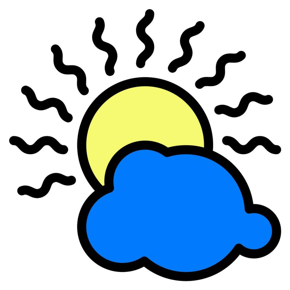Sunlight icon vector or logo illustration style