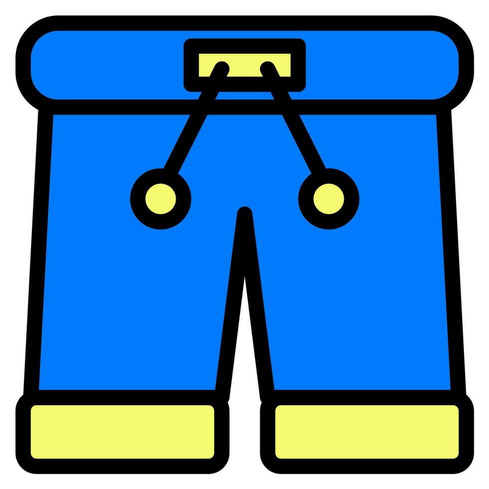 pantalones icono vector o logo ilustración estilo