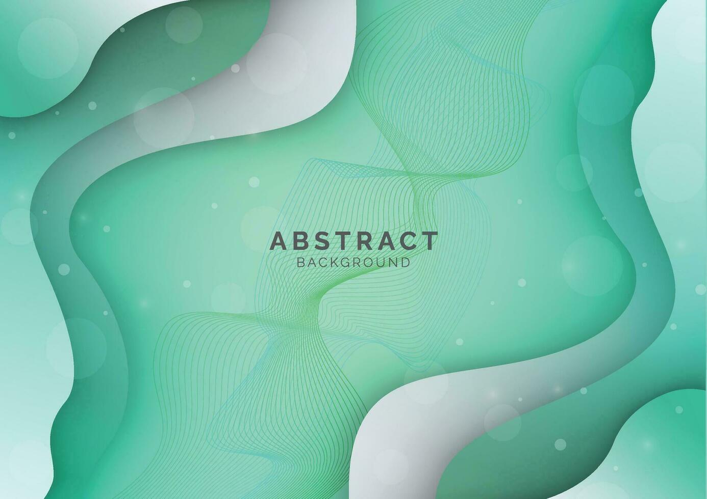 Abstract modern colourful liquid shape background, template for website, banner art, poster design, sea green gradient wallpaper, vector illustration