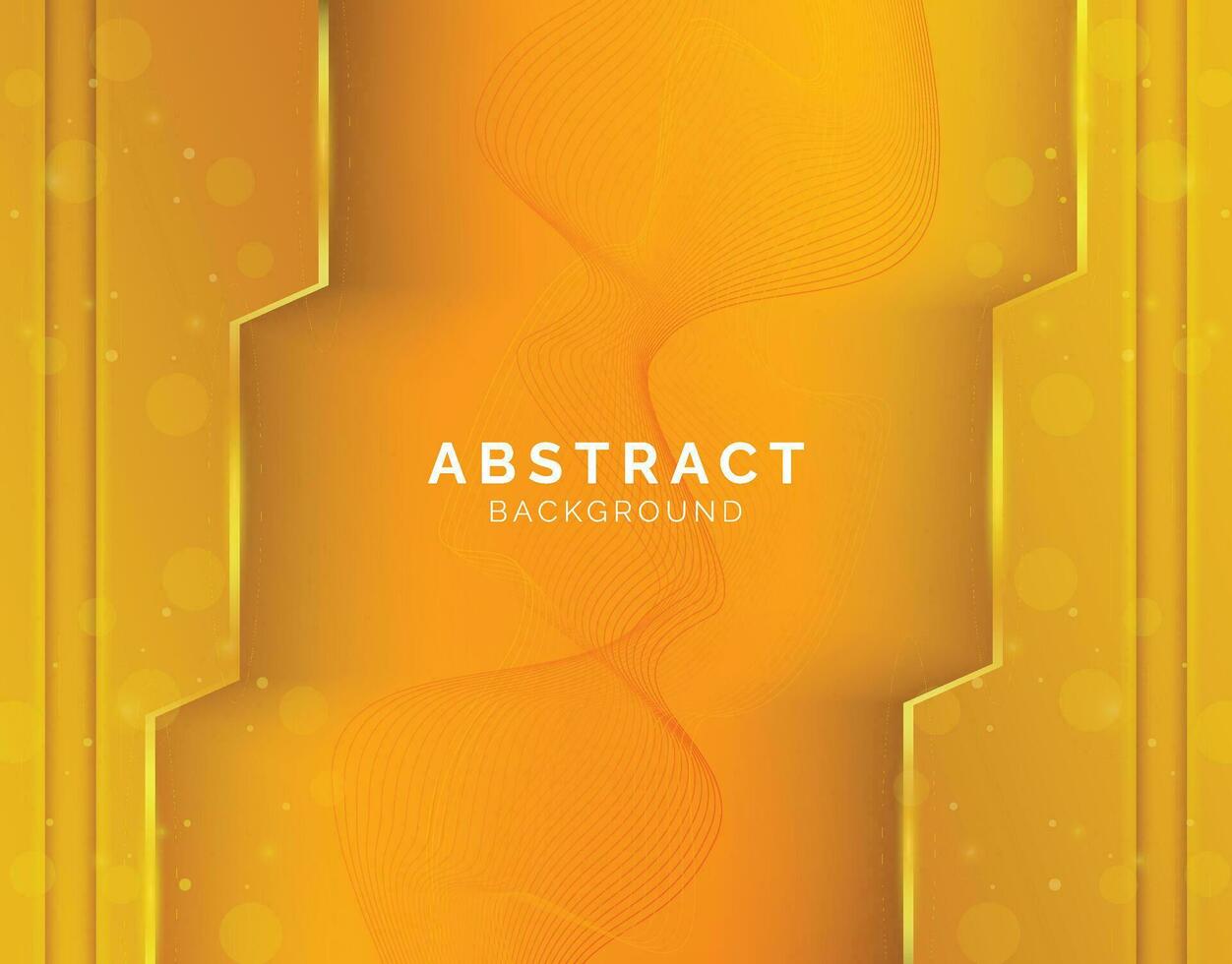 futurista amarillo resumen juego de azar antecedentes con oro líneas y sombra, geométrico forma superposición capas, gráfico modelo bandera modelo diseño vector