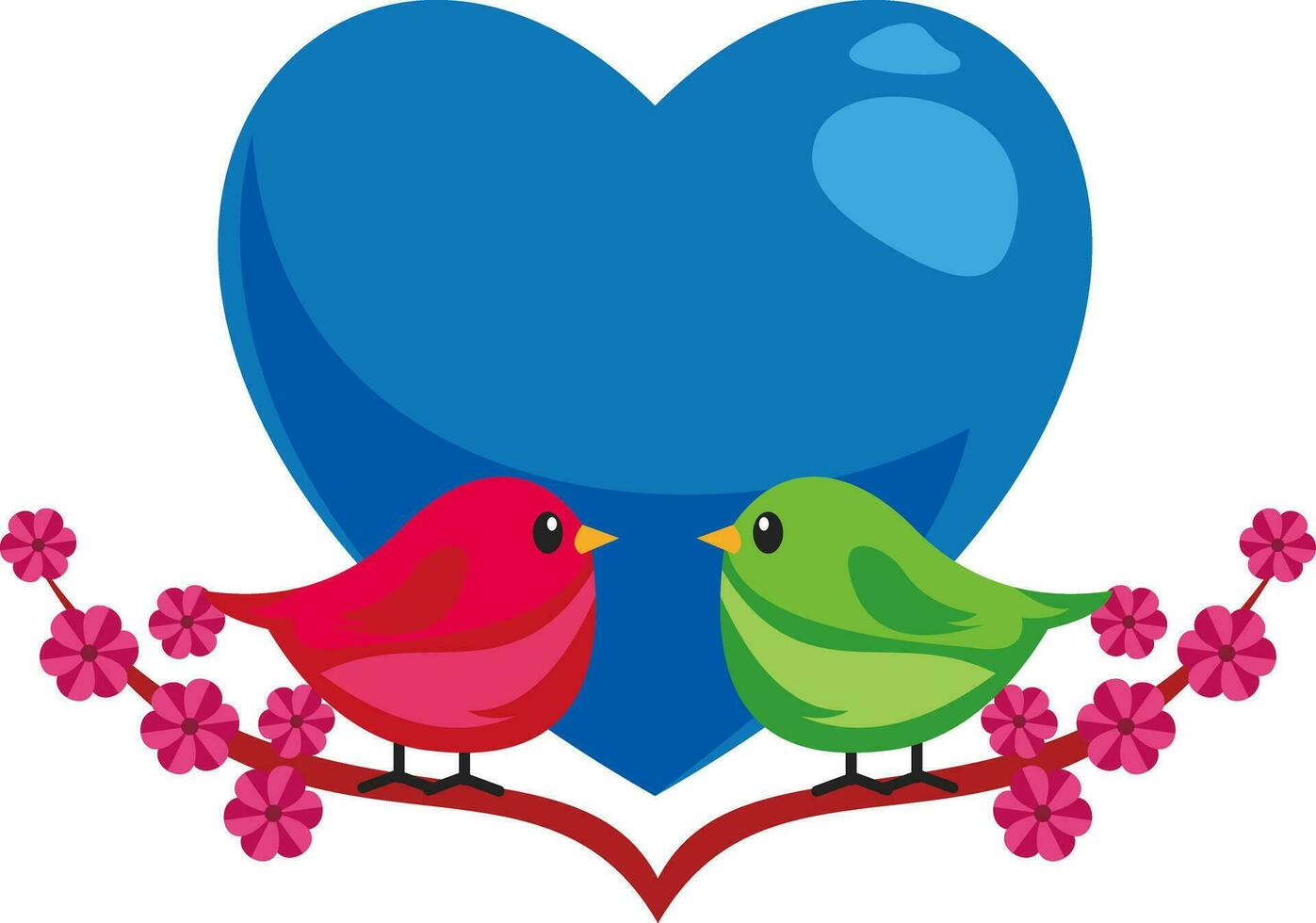 Valentines Day Background Design with Heart Stickers Scattered vector