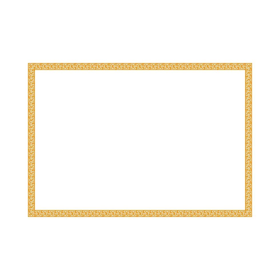 Chinese frame border. vector illustration element. Chinese new year traditional decor design