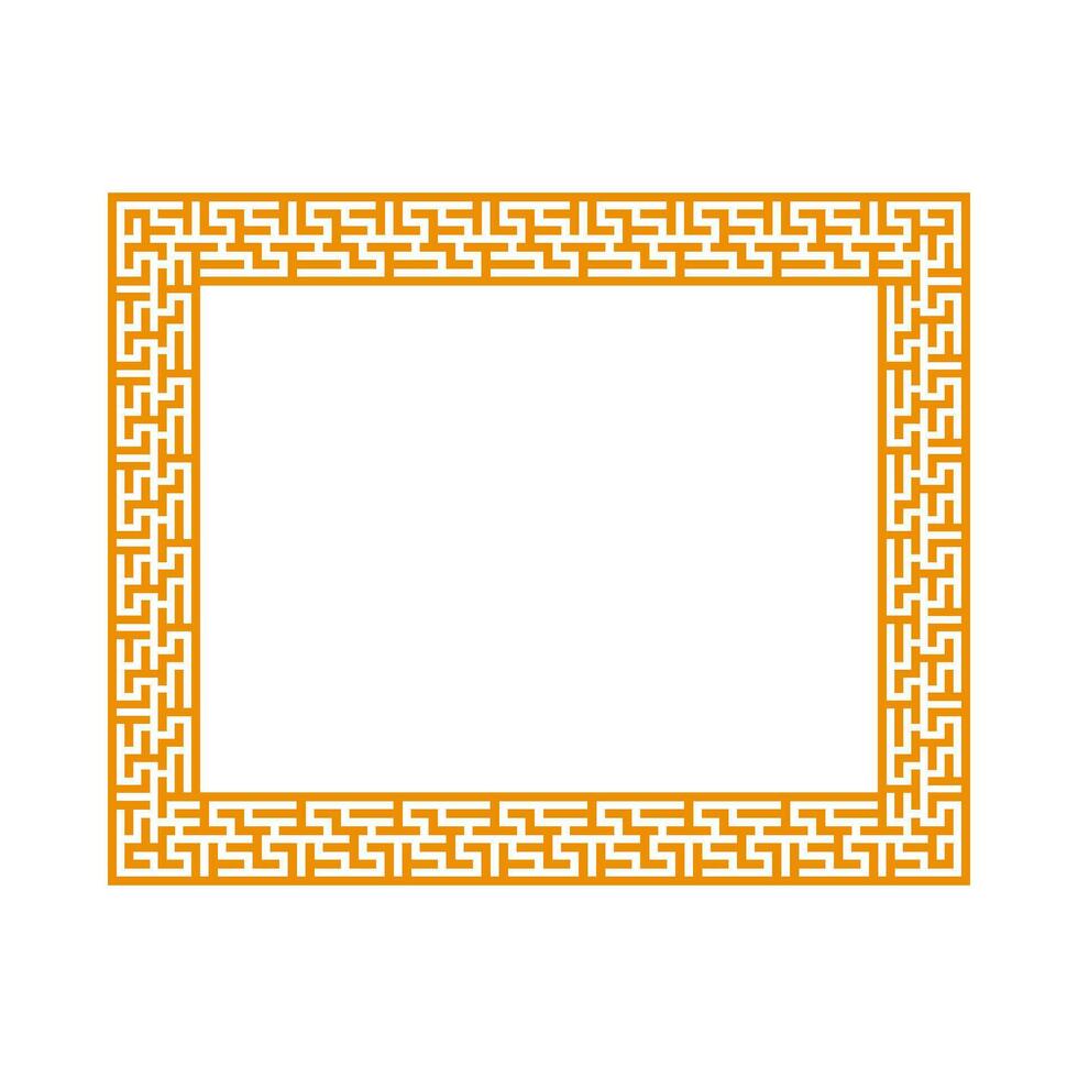 Chinese frame border. vector illustration element. Chinese new year traditional decor design
