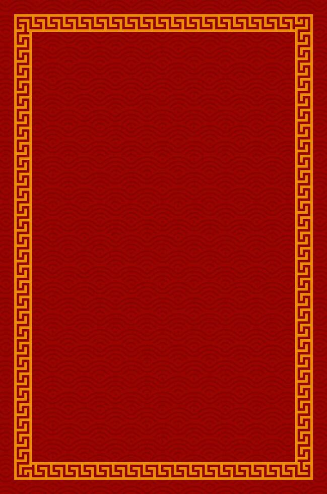 Chinese vertical frame border. vector illustration element. Chinese new year traditional decor design
