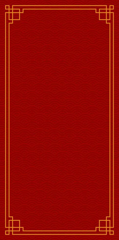 Chinese vertical frame border. vector illustration element. Chinese new year traditional decor design