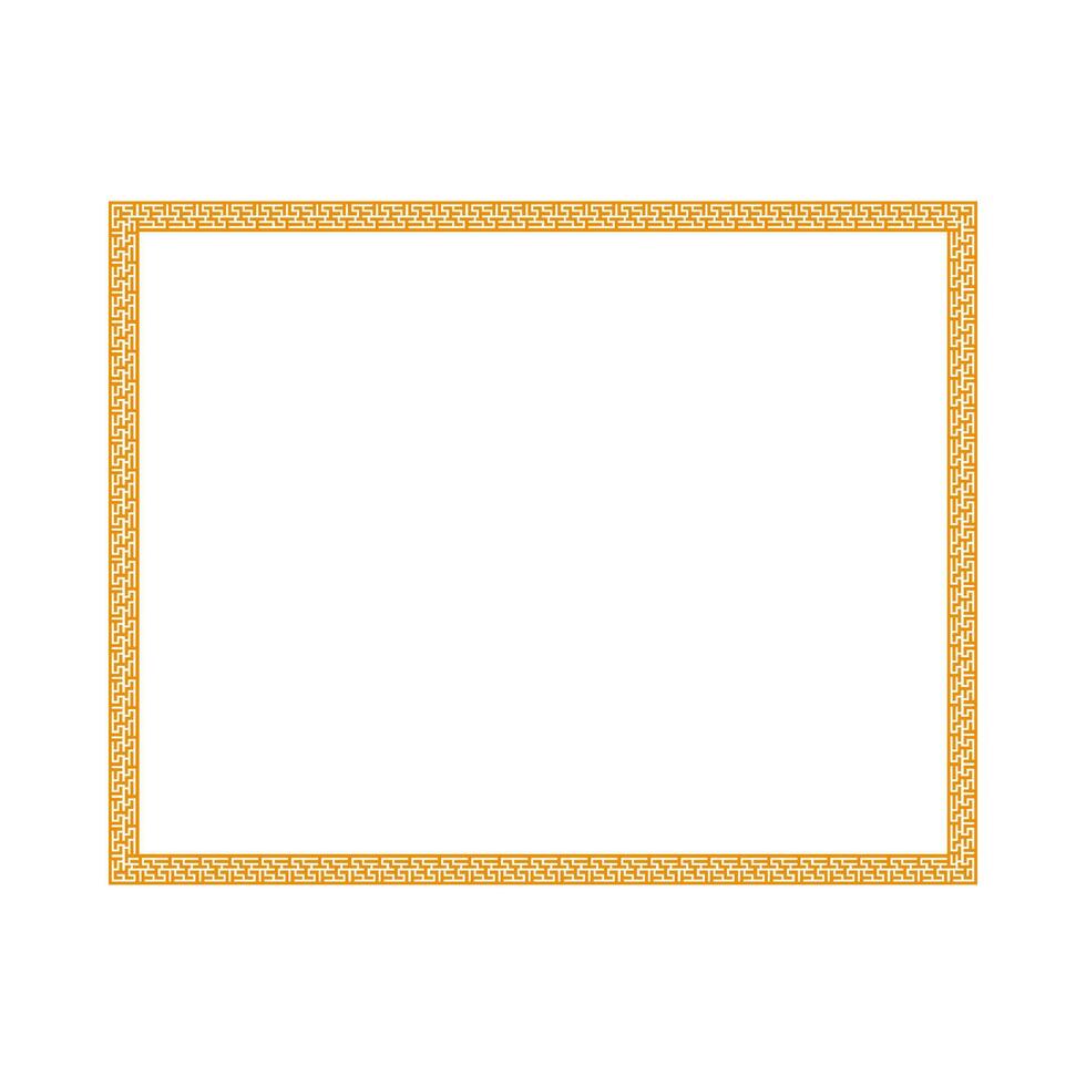Chinese frame border. vector illustration element. Chinese new year traditional decor design
