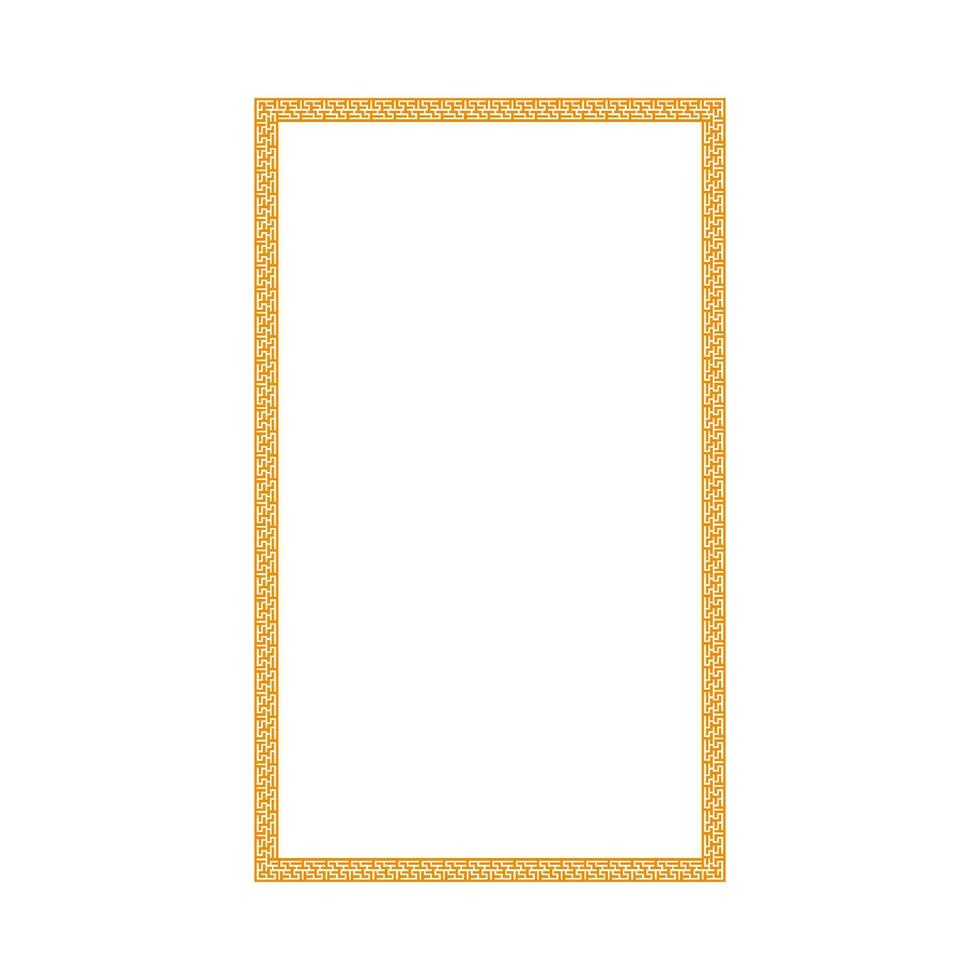 Chinese vertical frame border. vector illustration element. Chinese new year traditional decor design