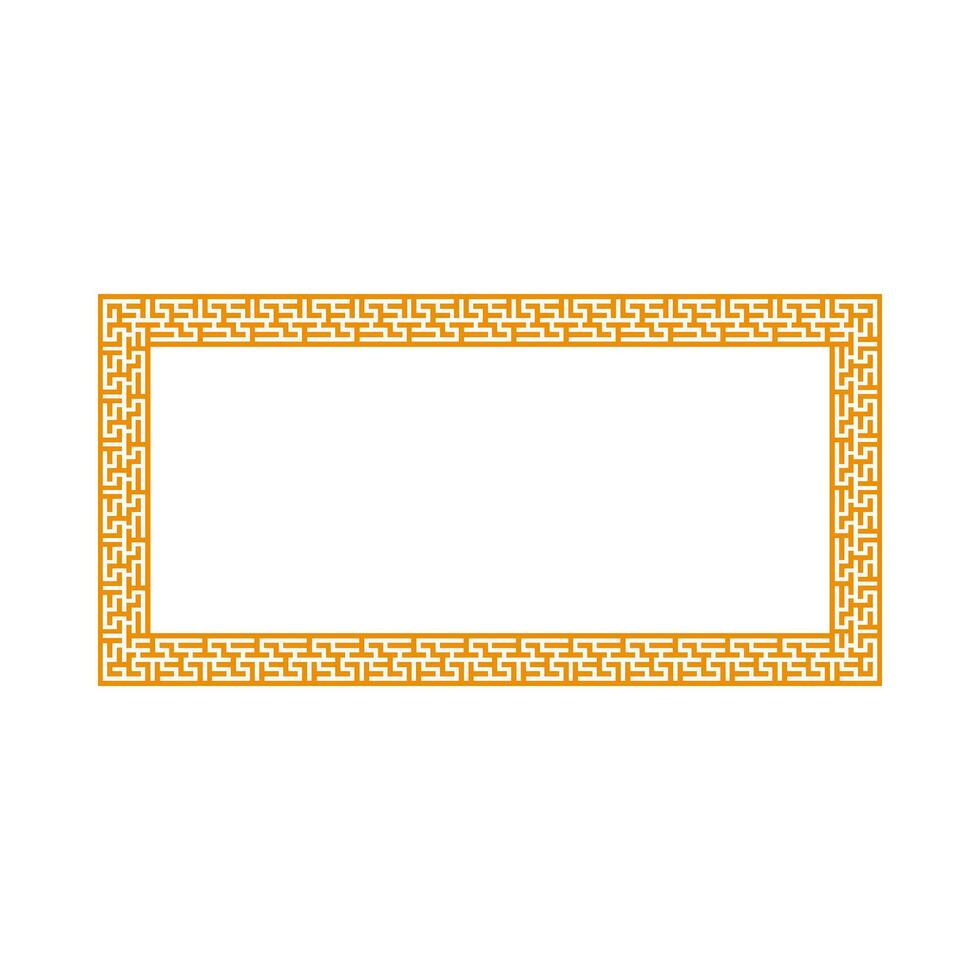 Chinese banner frame border. vector illustration element. Chinese new year traditional decor design