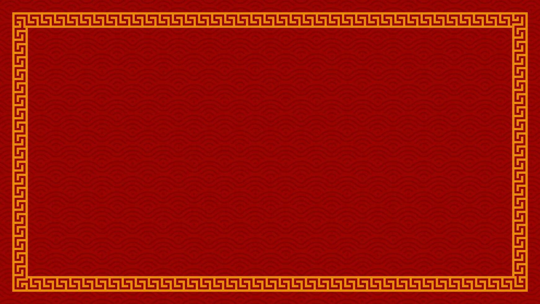 Chinese banner frame border. vector illustration element. Chinese new year traditional decor design