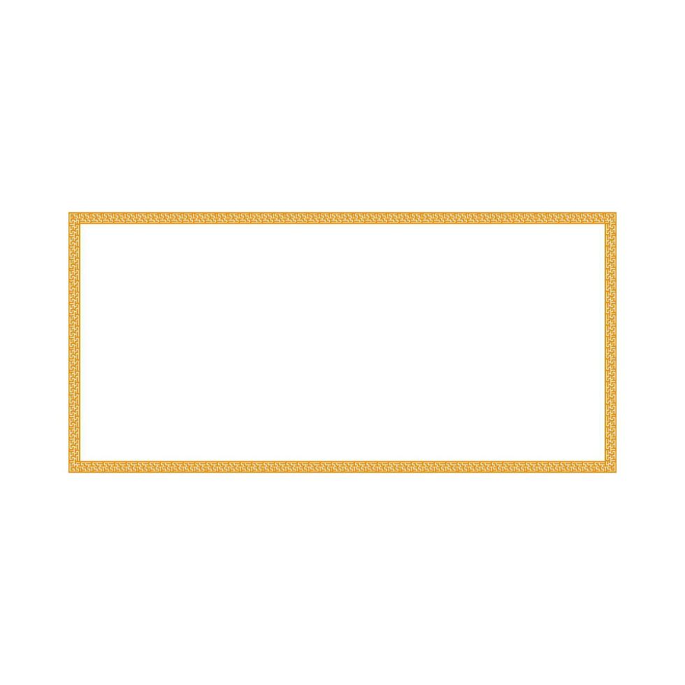 Chinese banner frame border. vector illustration element. Chinese new year traditional decor design