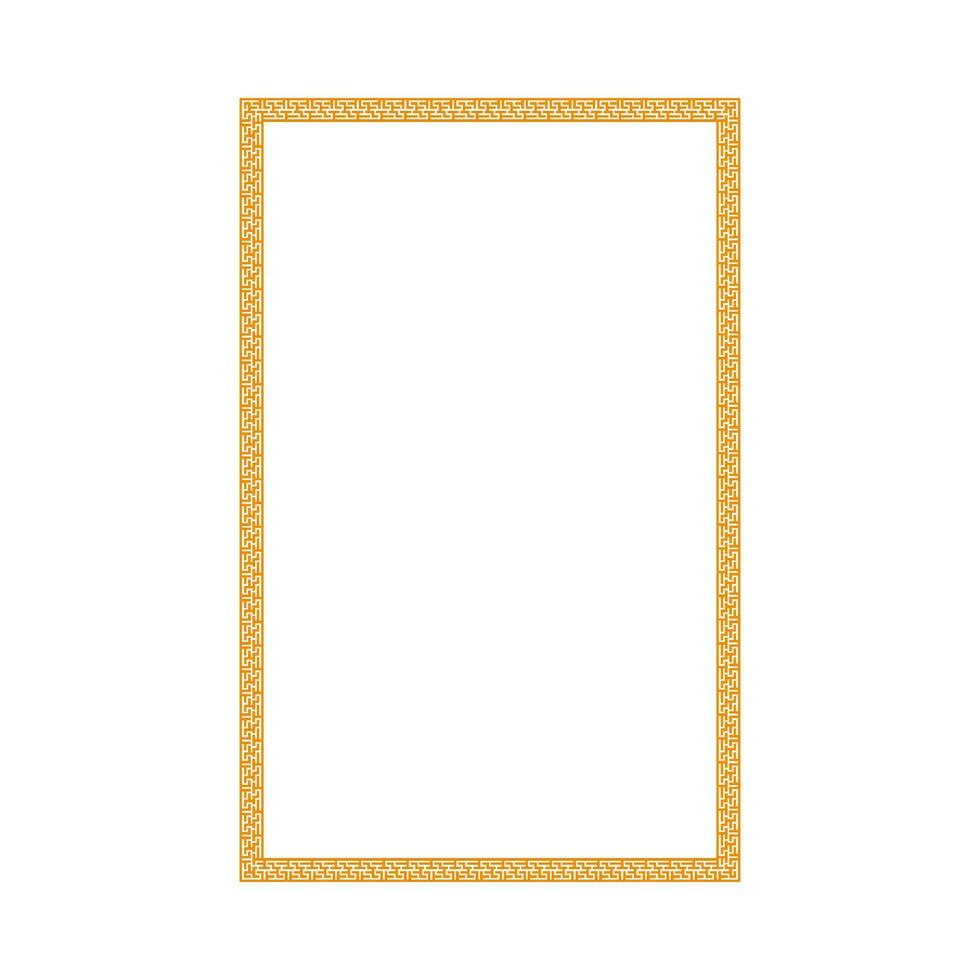 Chinese vertical frame border. vector illustration element. Chinese new year traditional decor design