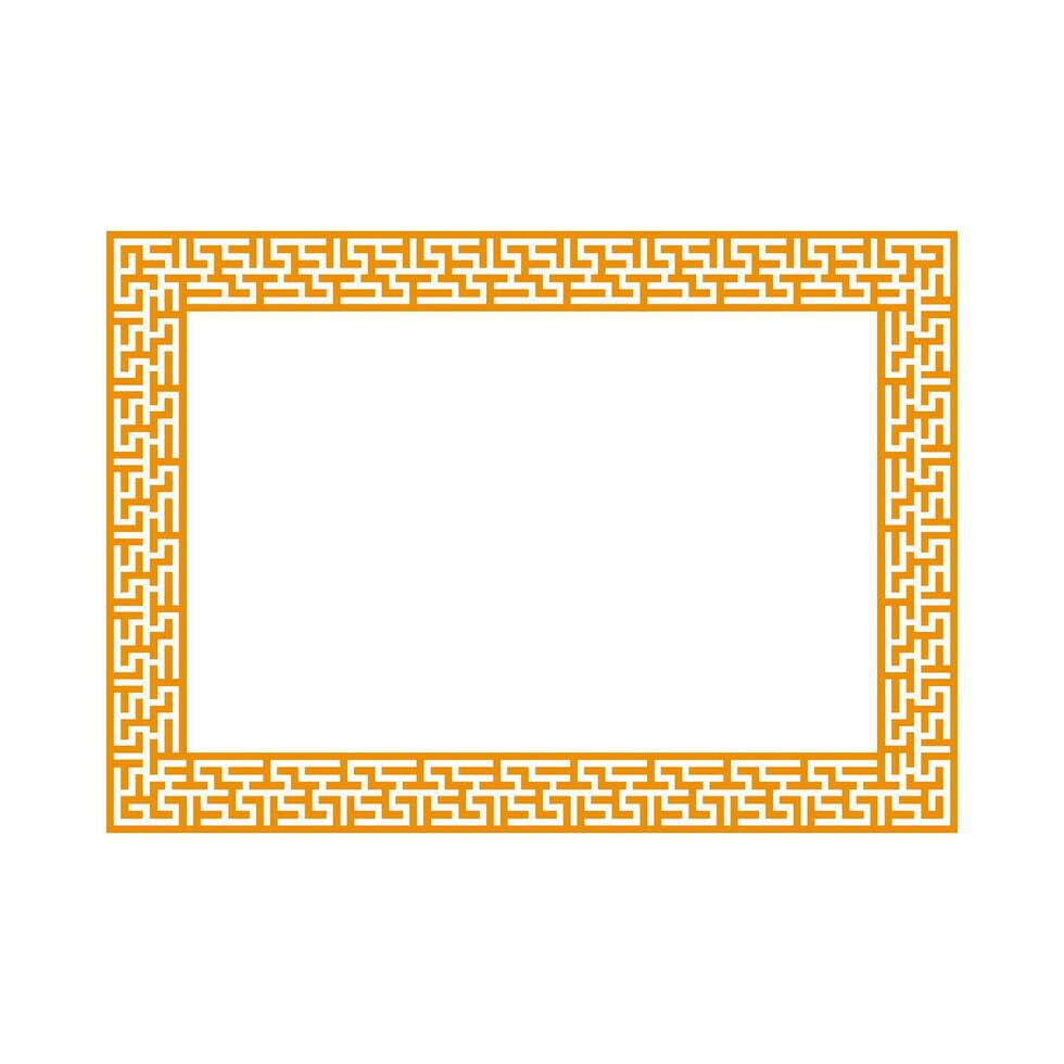 Chinese frame border. vector illustration element. Chinese new year traditional decor design