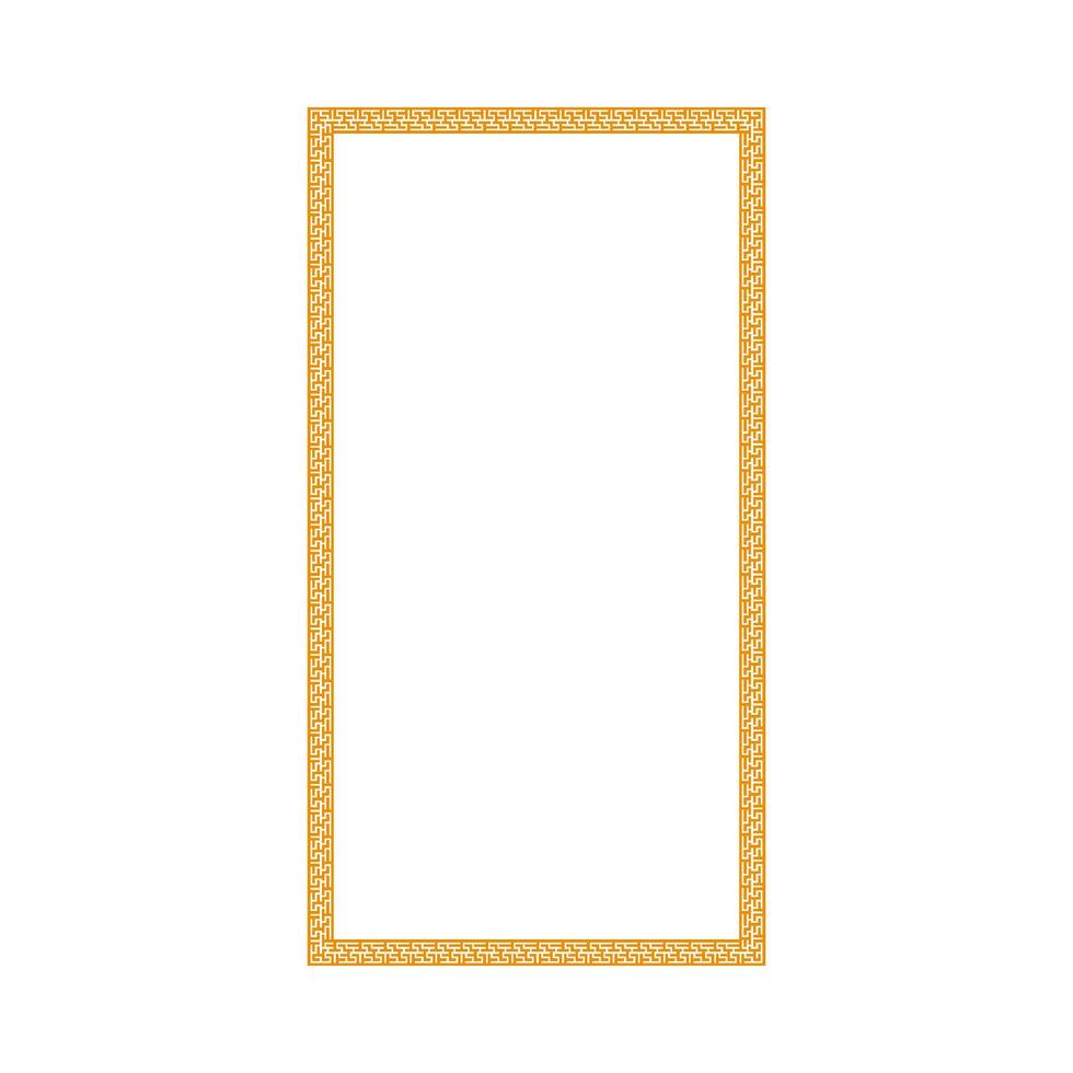 Chinese vertical frame border. vector illustration element. Chinese new year traditional decor design
