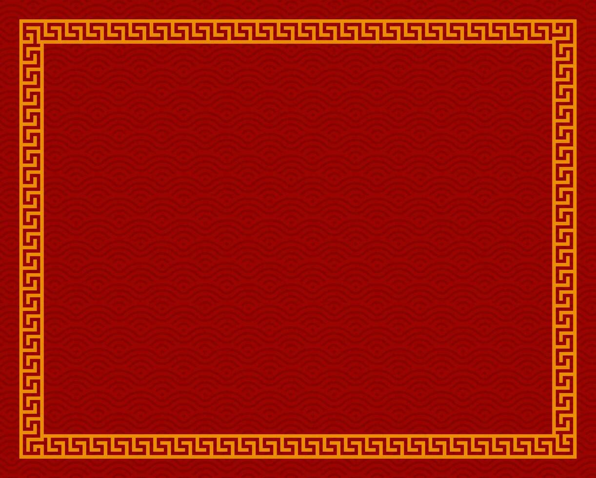 Chinese frame border. vector illustration element. Chinese new year traditional decor design