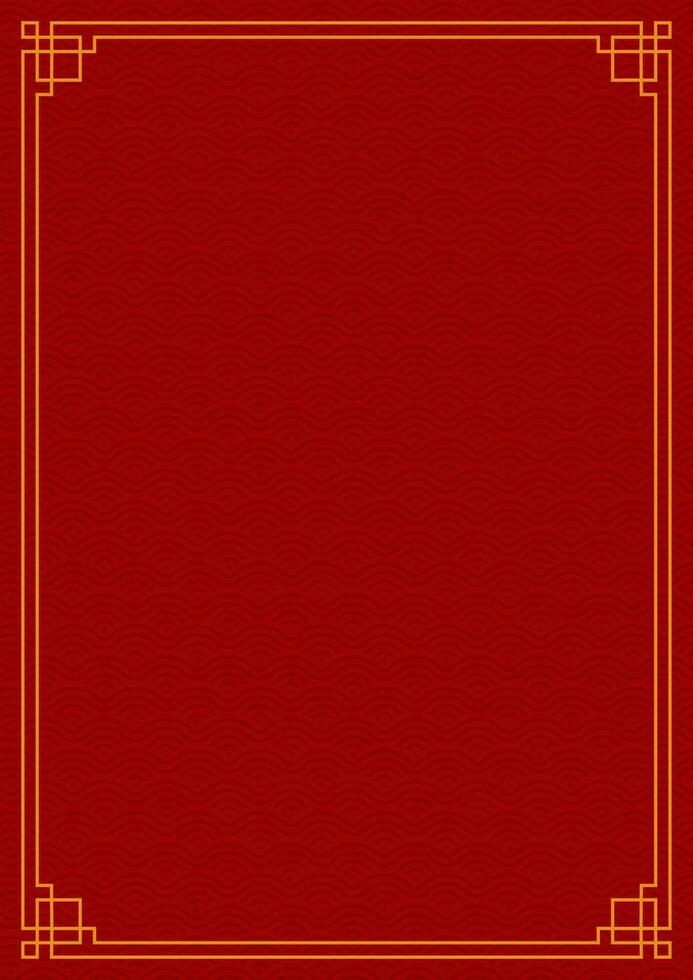 Chinese vertical frame border. vector illustration element. Chinese new year traditional decor design