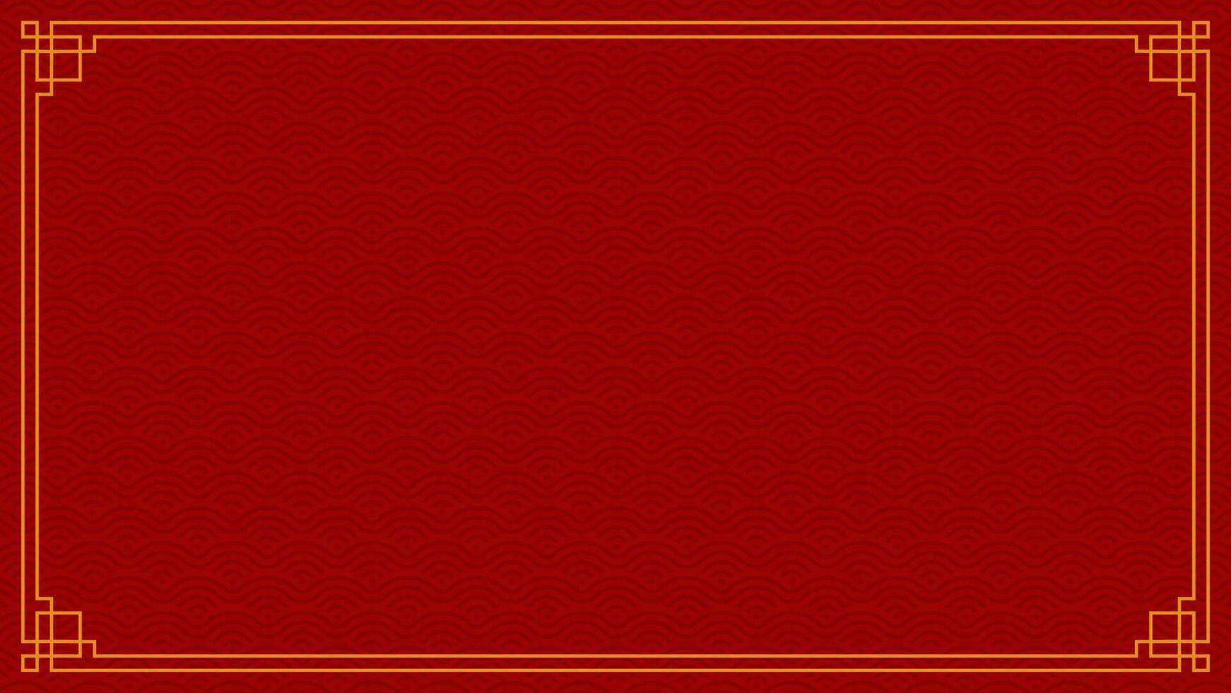 Chinese banner frame border. vector illustration element. Chinese new year traditional decor design